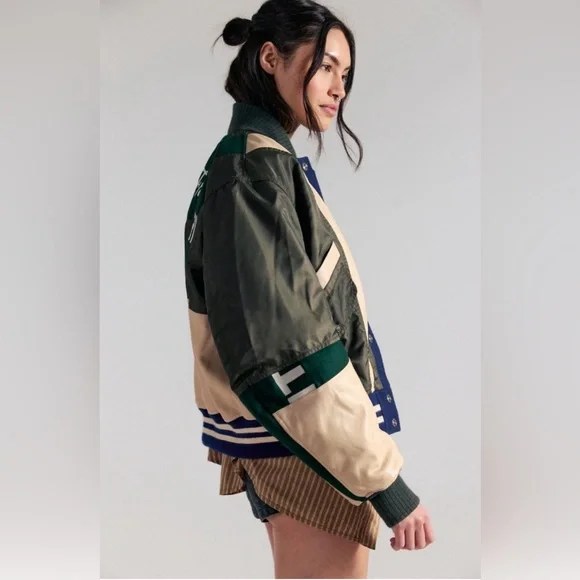 ▪️NWT We The Free Triple Kick Novelty Bomber Jacket - small - Picture 9 of 10